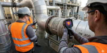 Heat measurement Fabric expansion joint